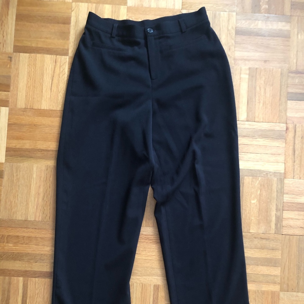 Rafaella Petites Sz 6P Black Dress Pants 29” ins